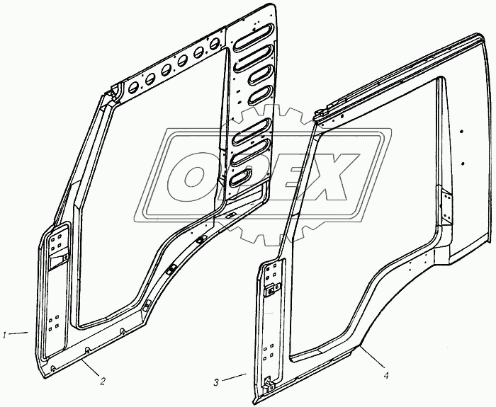 Боковина кабины левая и правая