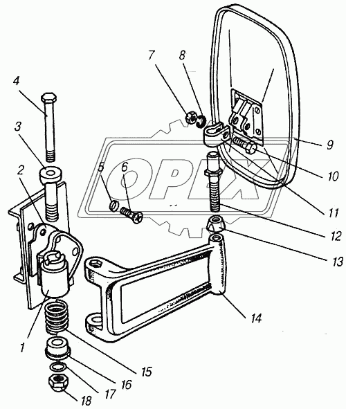 Зеркало наружное заднего вида