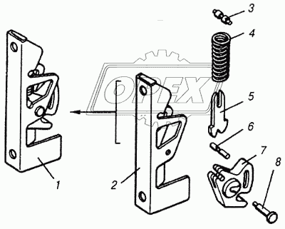 Замок панели