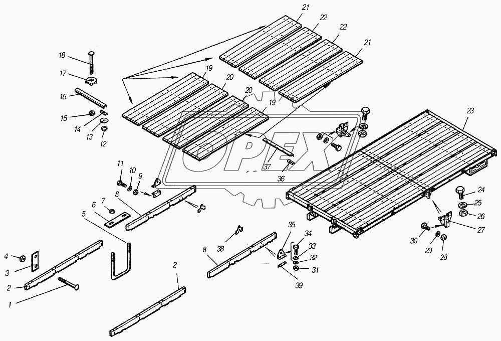 Основание платформы в сборе
