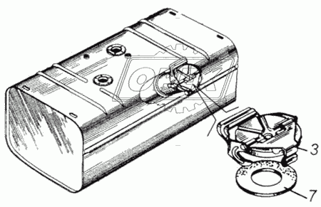 Пробка топливного бака в сборе