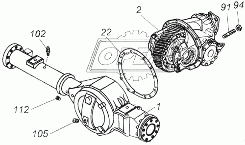 Мост передний