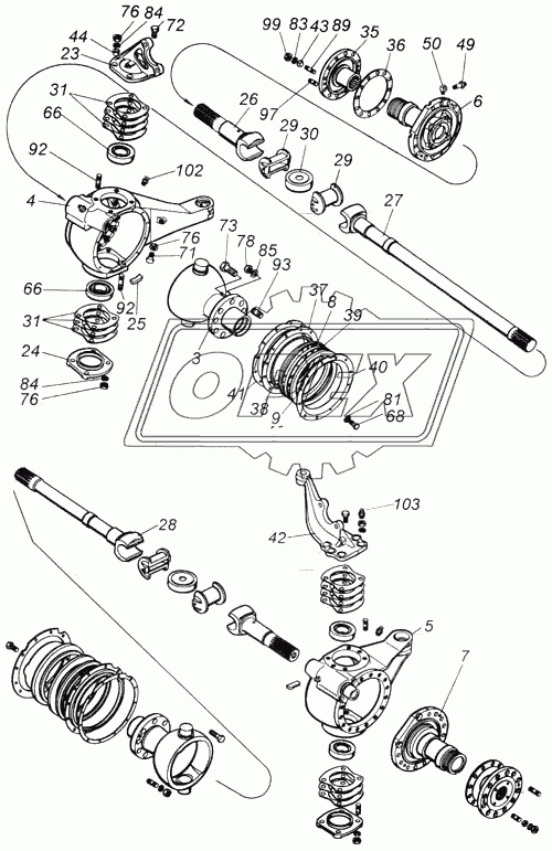 Мост передний
