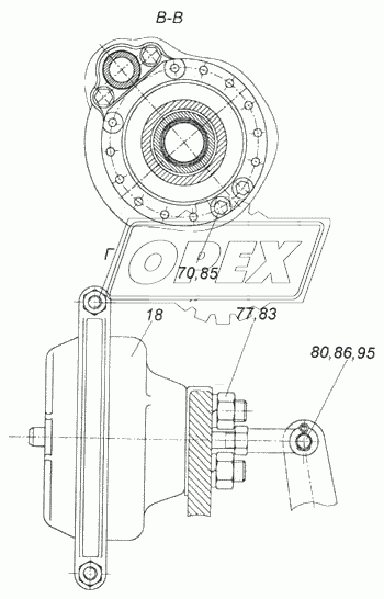 Мост передний