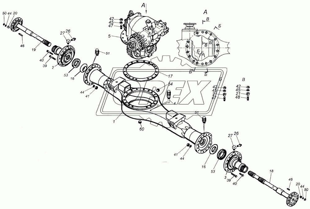 Мост задний