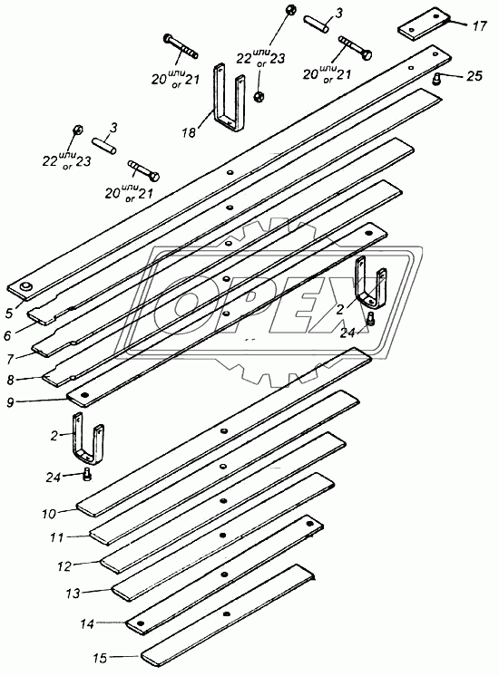 Рессора задняя