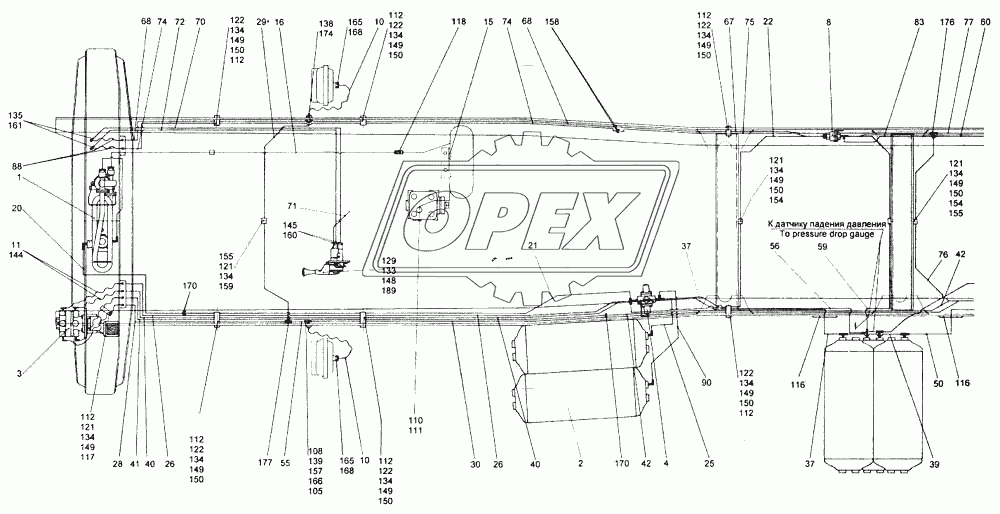 Установка пневмотормозов