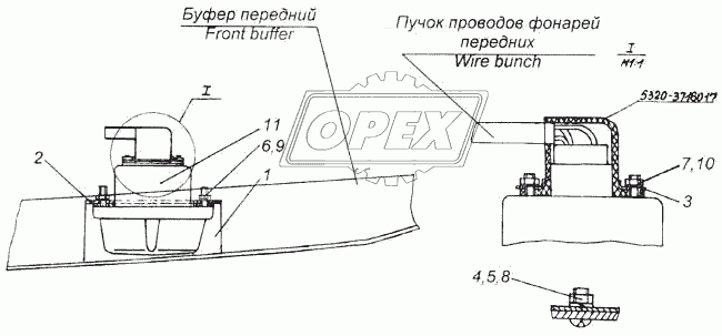 Установка фонарей передних