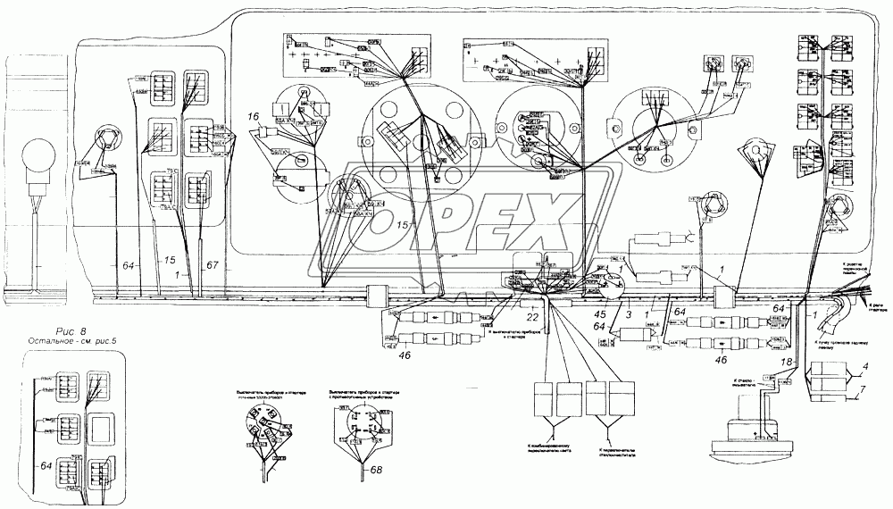 Установка проводов на кабине