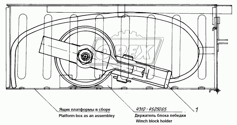 4310-4505003 Установка блока лебедки