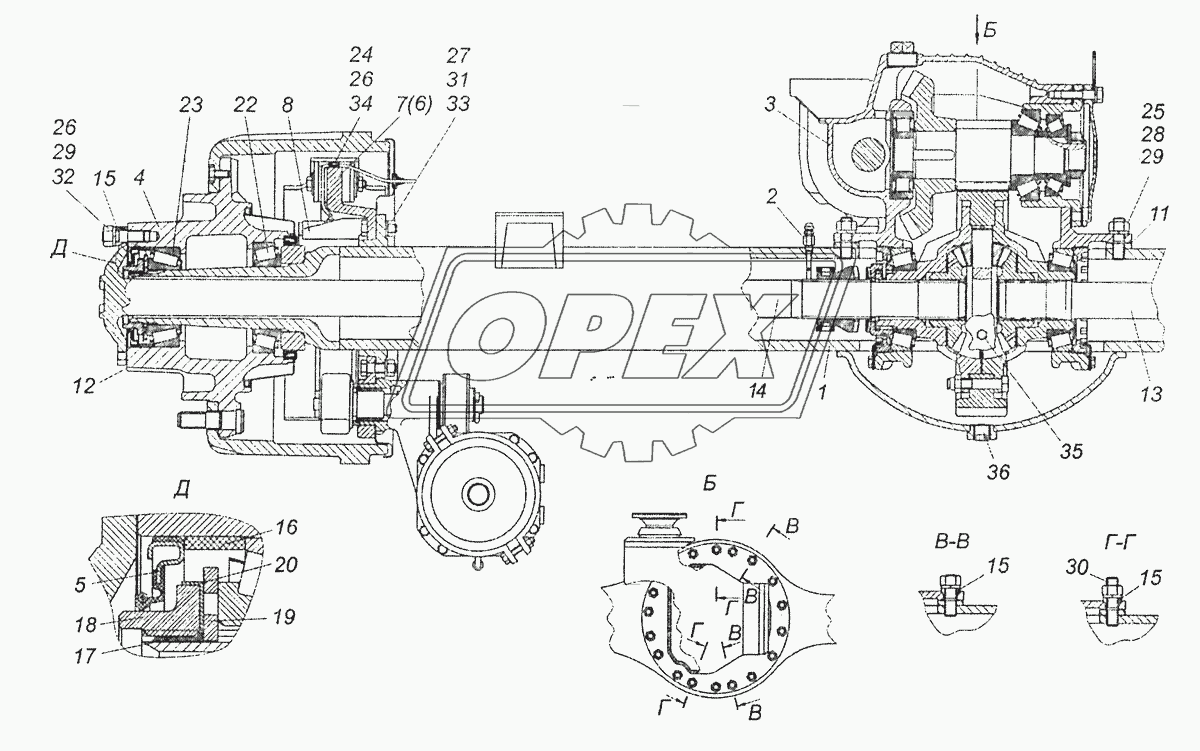 43253-2400025-50 Мост задний