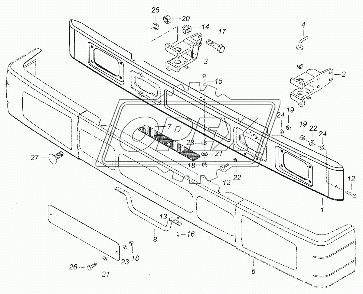 65115-2803003 Установка переднего буфера