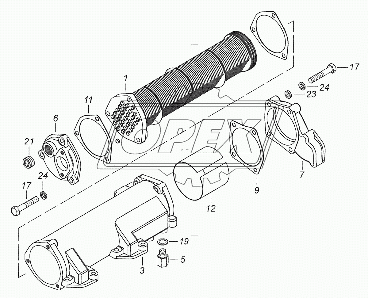 740.60-1013200 Теплообменник масляный