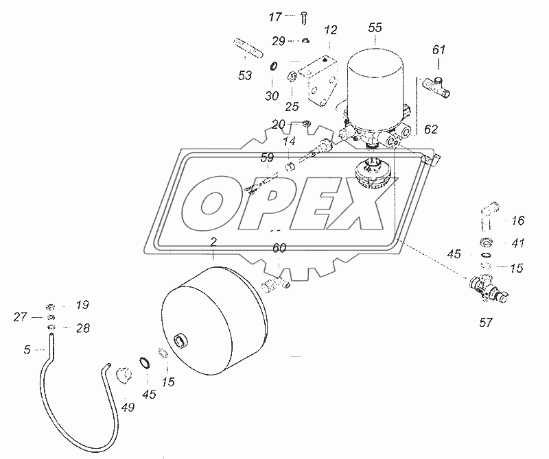 43114-3500011-04 Установка осушителя