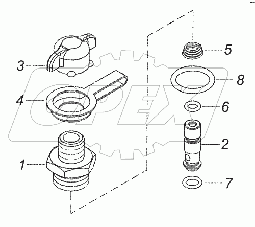 16-3515310 Клапан контрольного вывода