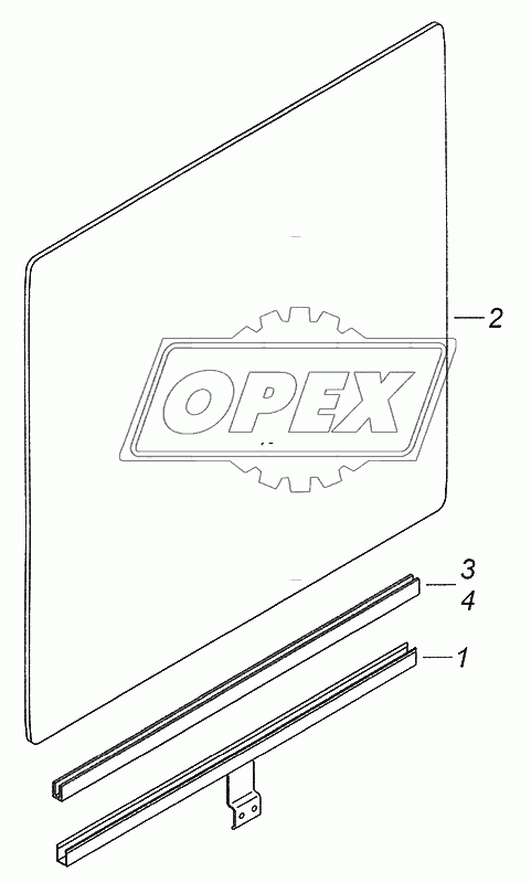 53205-6103210 Стекло двери опускное