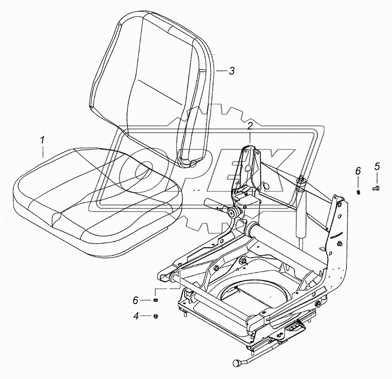 53205-6800010 Сидение водителя