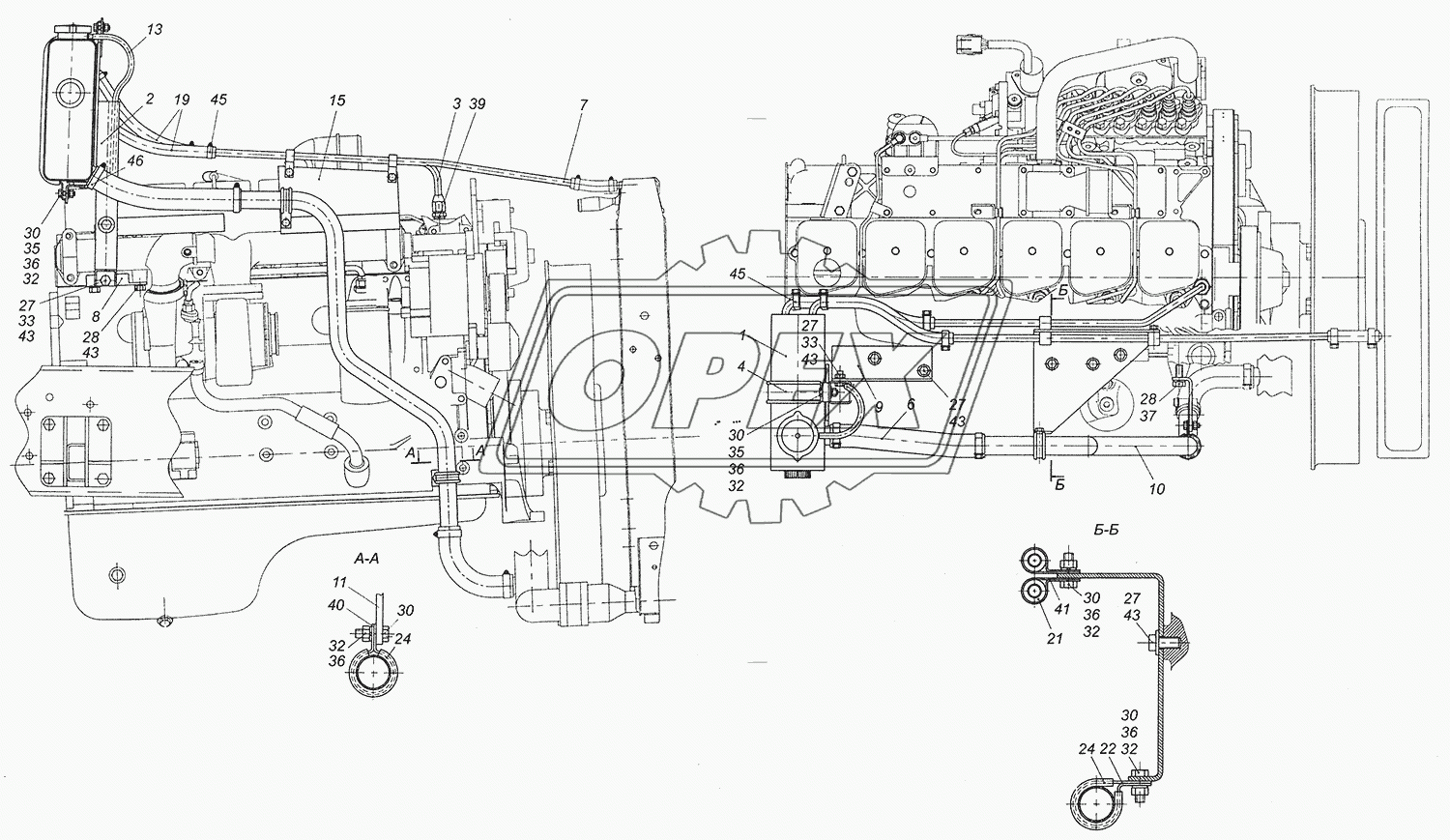 4308-1311005 Установка расширительного бачка