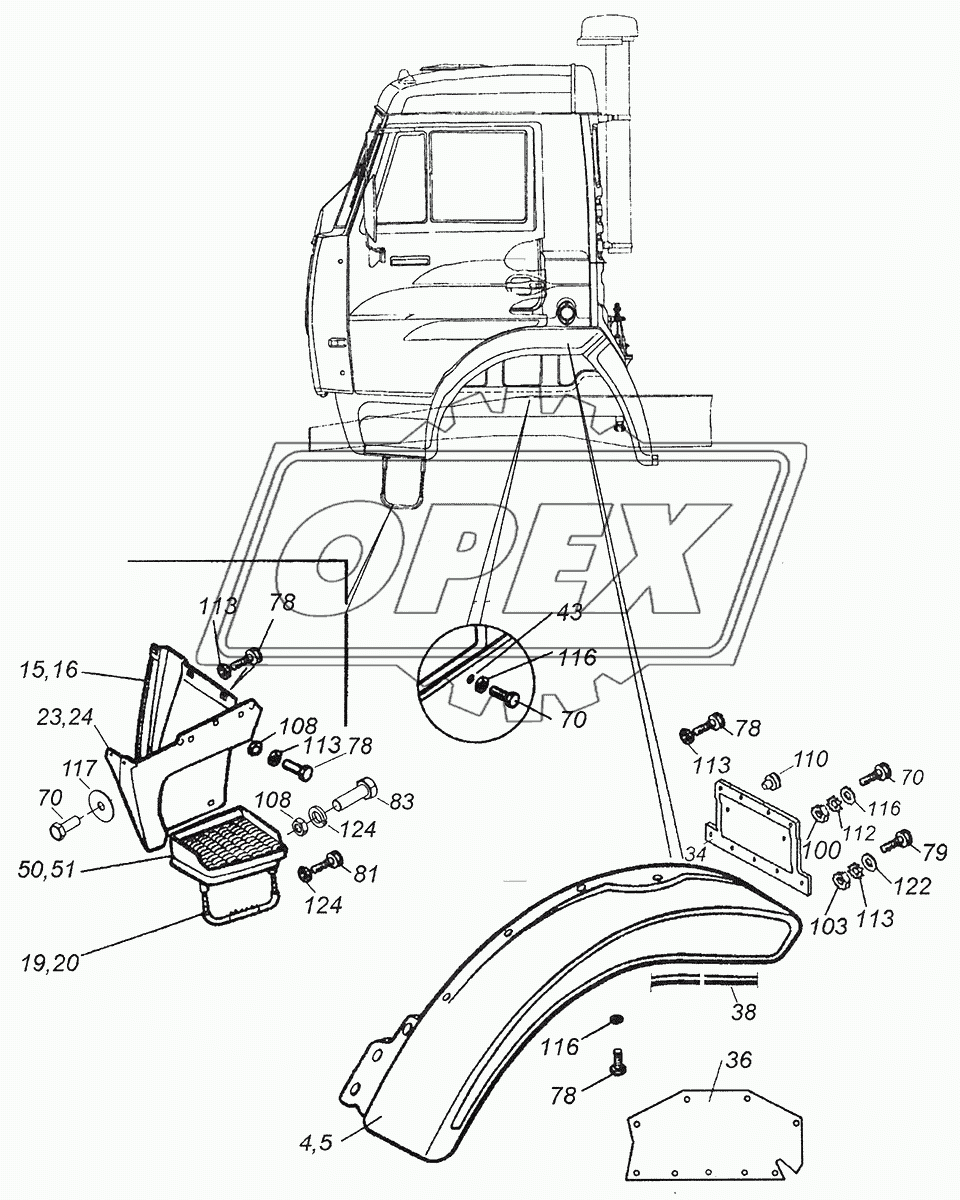 4310-8400012 Установка оперения кабины