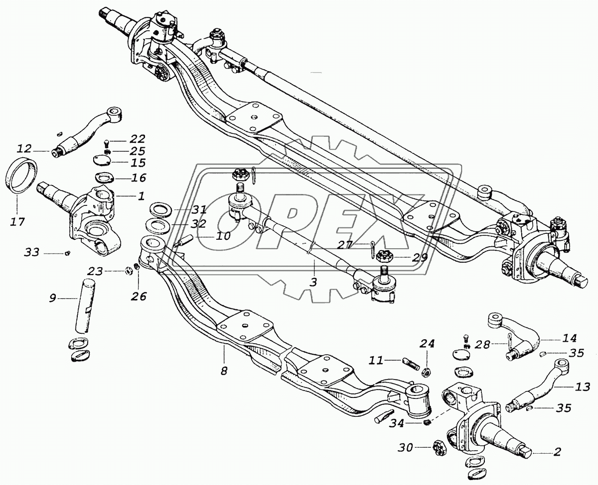 65115-3000015 Ось передняя