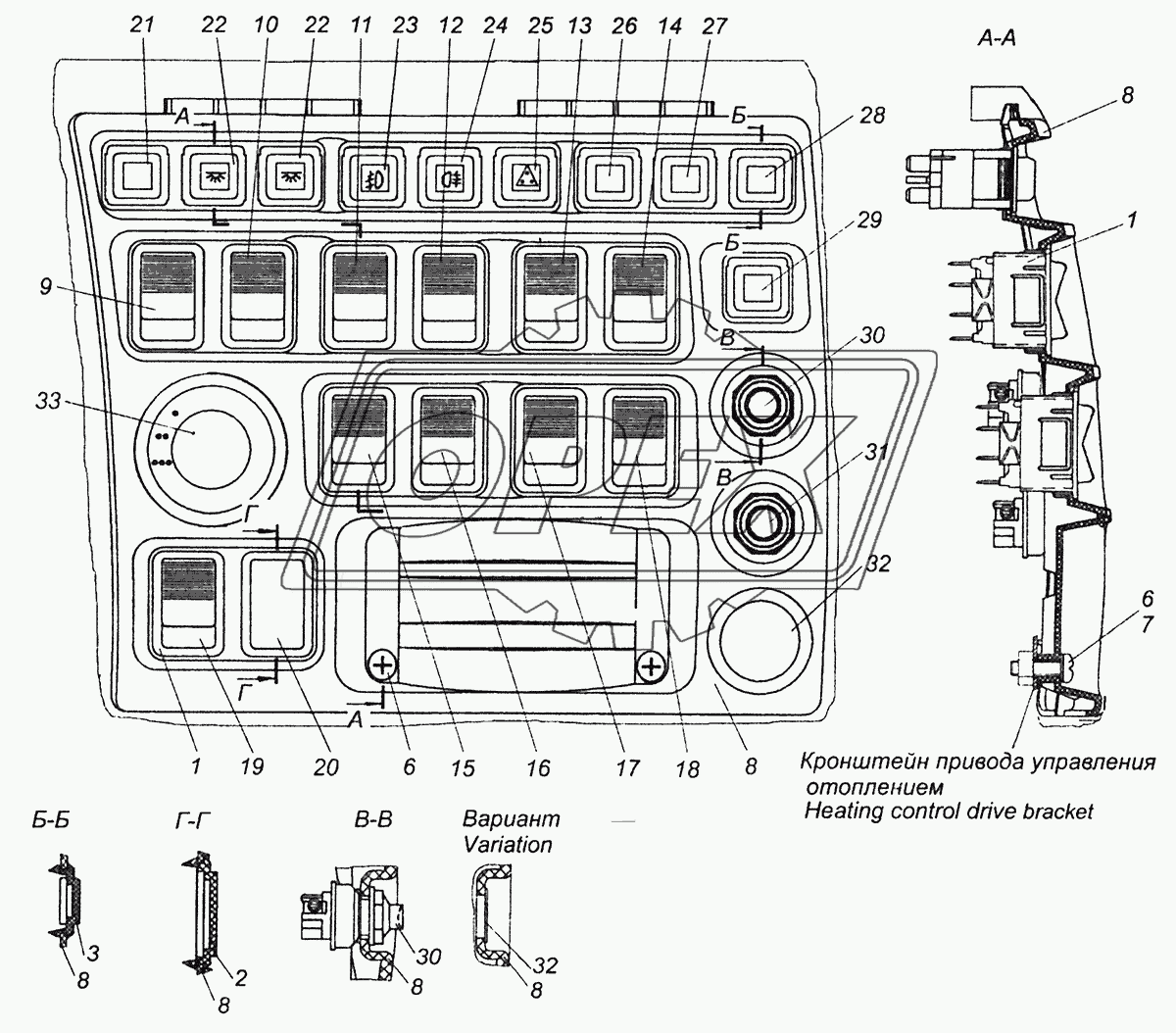 65115-3710001-85 Установка выключателей