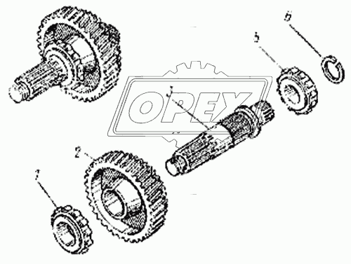 Вал первичный раздаточной коробки
