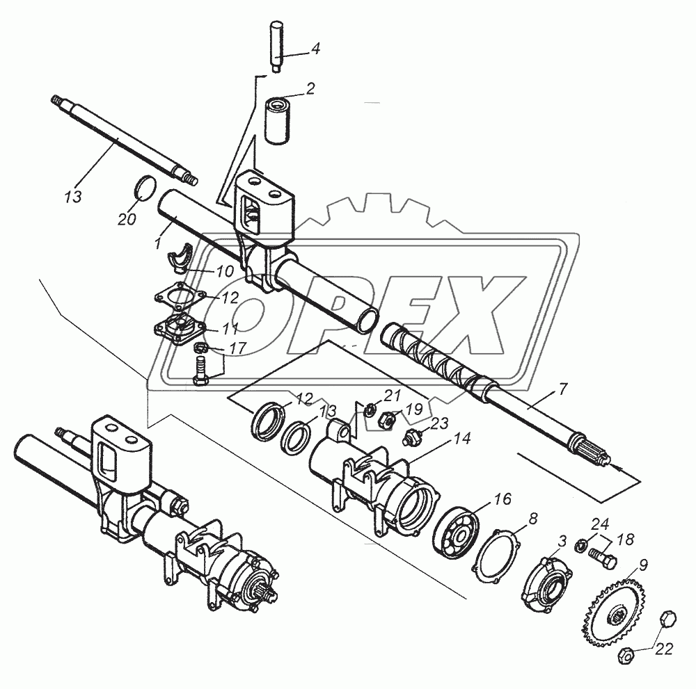 4310-4511010 Тросоукладчик лебедки
