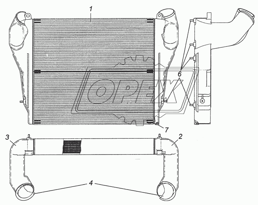 53205-1170300 Теплообменник охлаждения наддувочного воздуха