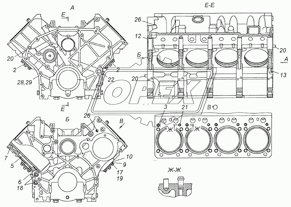 740.13-1002010 Блок цилиндров