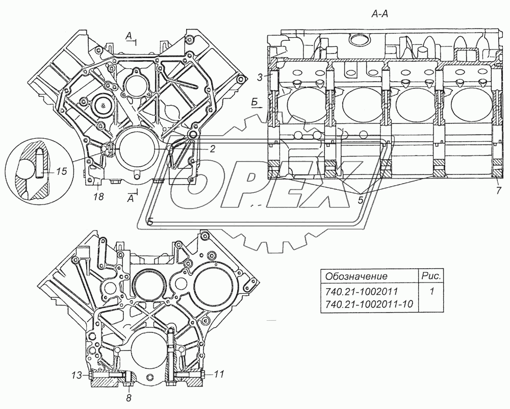 740.21-1002011 Блок цилиндров