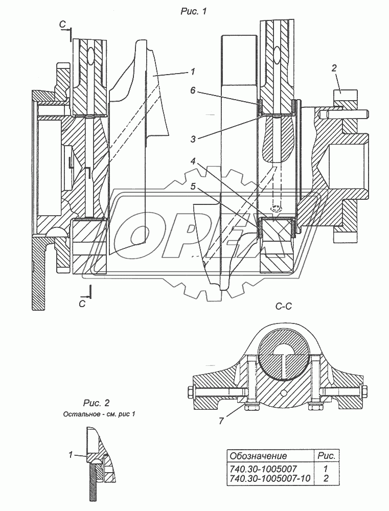 740.30-1005007 Установка коленчатого вала