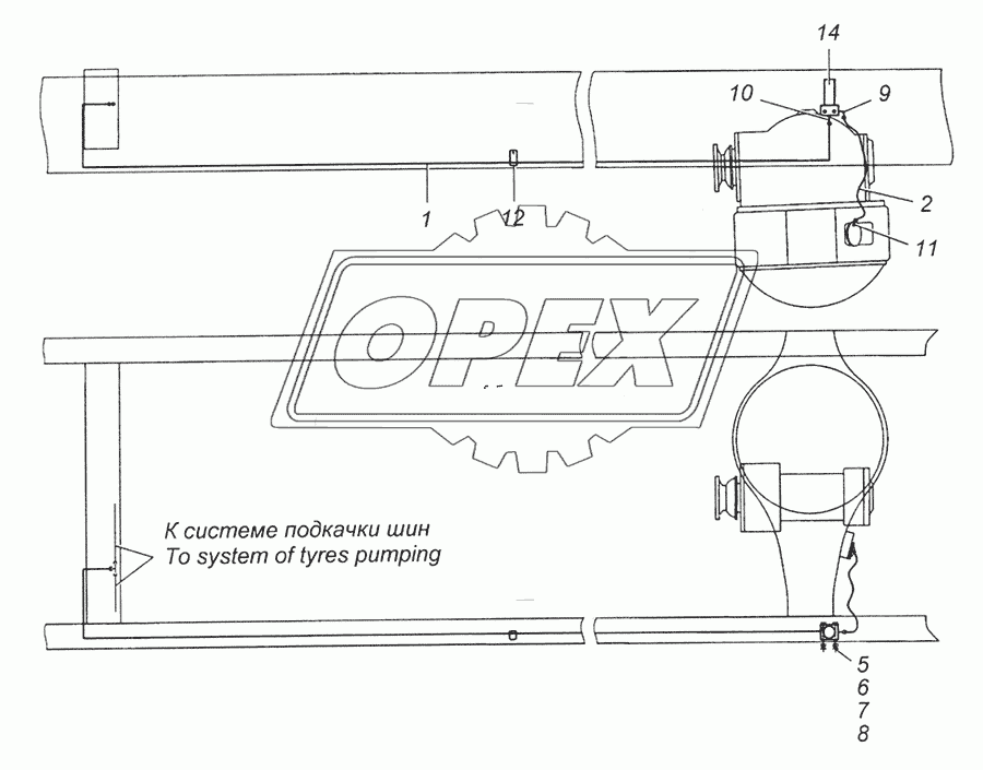 4326-2411010 Привод блокировки межколесного дифференциала