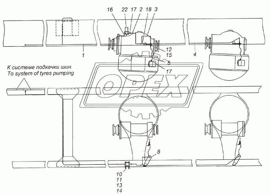 43114-2411010 Привод блокировки межколесных дифференциалов