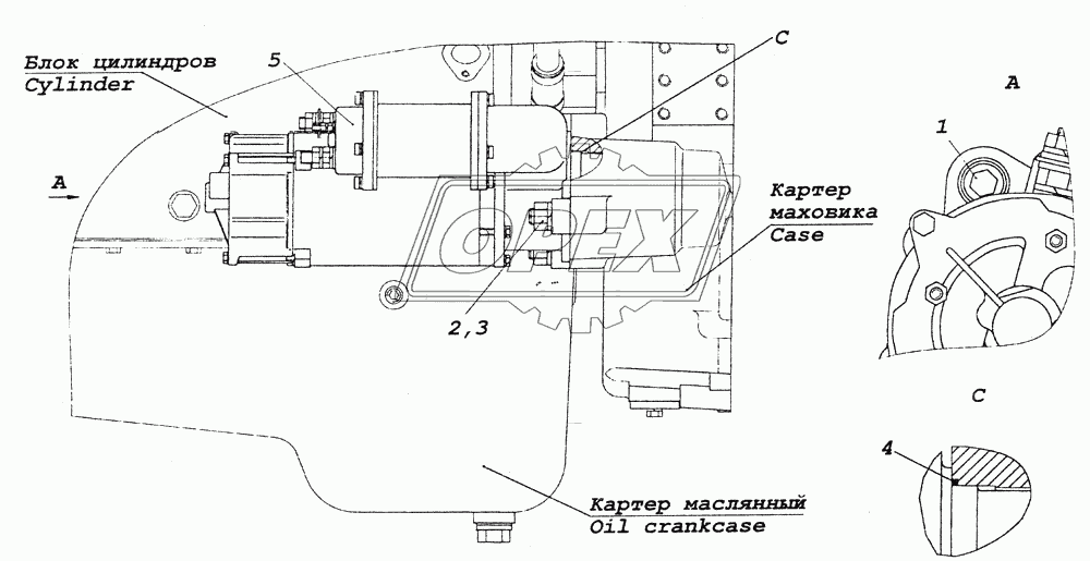 740.50-3708005 Установка стартера