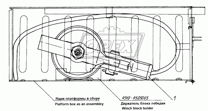 4310-4505003 Установка блока лебедки