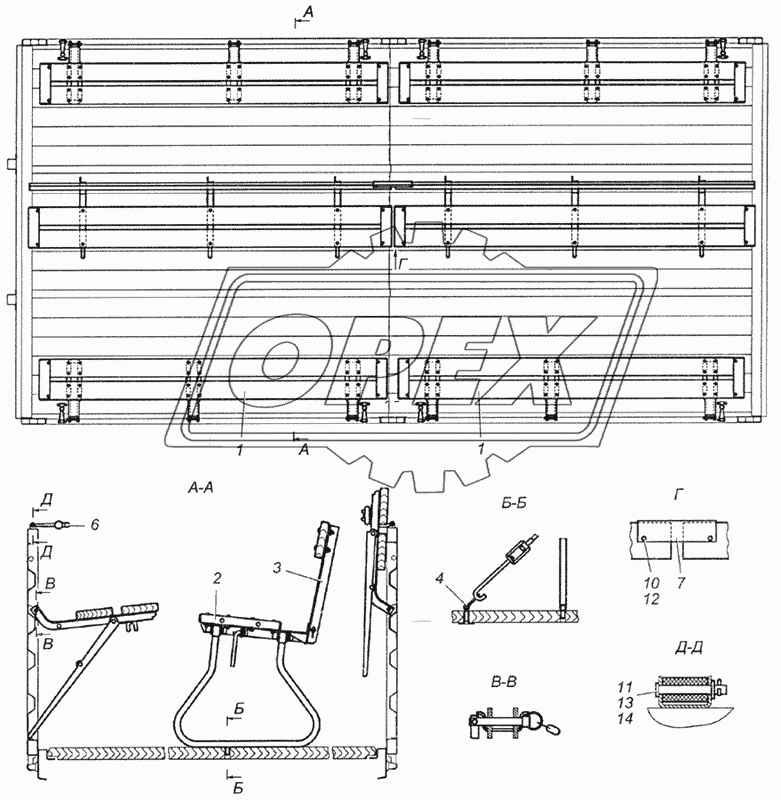 5350-8506008-70 Установка скамеек