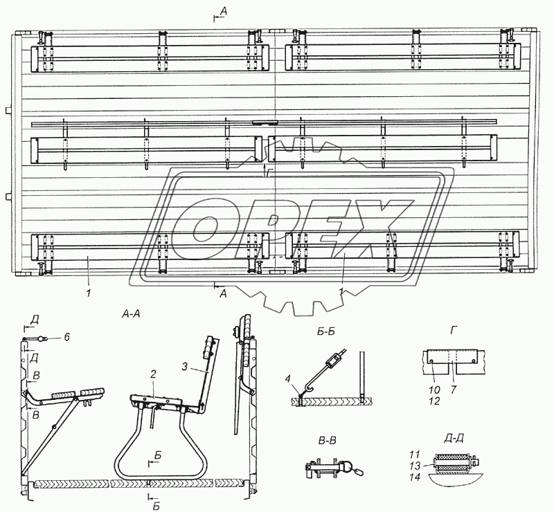 5350-8506008-75 Установка скамеек