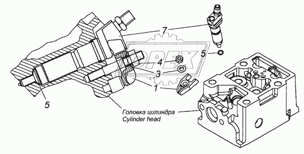 740.50-1112000 Установка форсунки