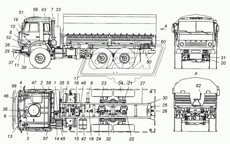 53501-0000310 Автомобиль КАМАЗ-53501