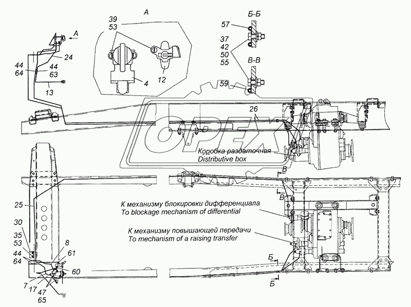 43114-1800009 Установка управления раздаточной коробки