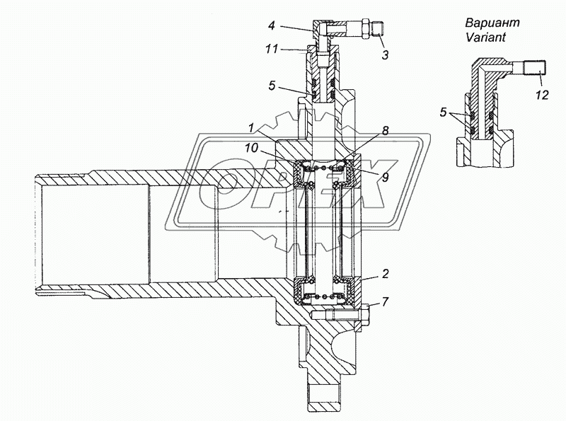 43114-2401081 Цапфа заднего моста левая