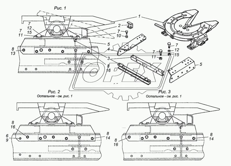 5410-2700001-01 Установка седельного устройства