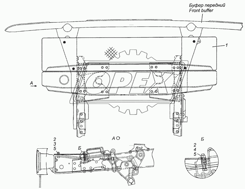 4326-2803050 Установка настила буфера