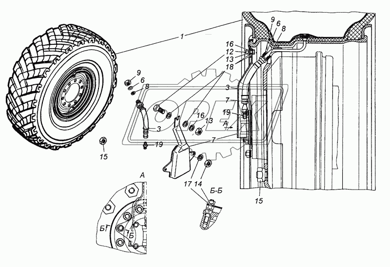 6350-3101002-10 Установка колес