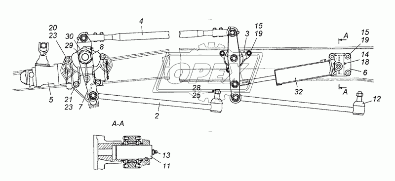 6350-3400012-10 Установка агрегатов рулевого управления