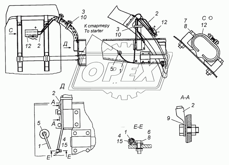 43114-3723001 Установка розетки внешнего запуска