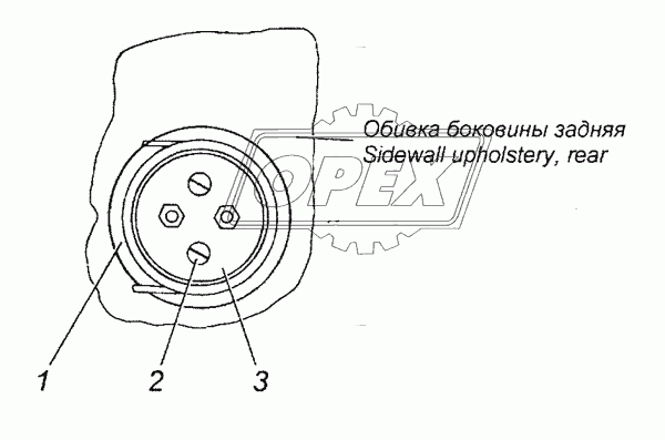 43114-3723006 Установка розетки переносной лампы