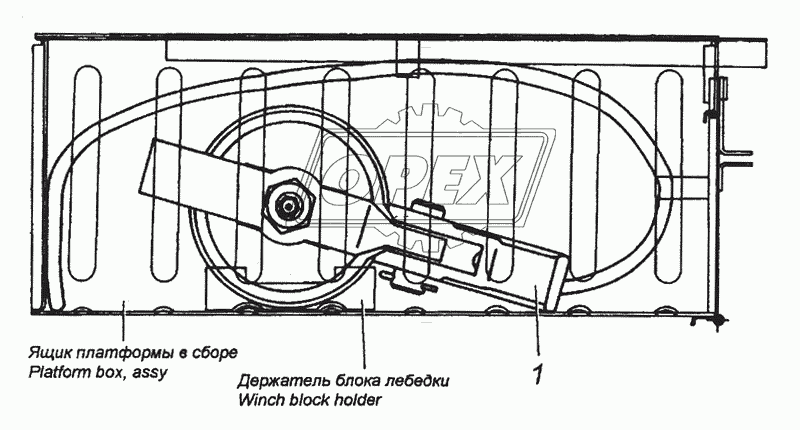 4310-4505003 Установка блока лебедки