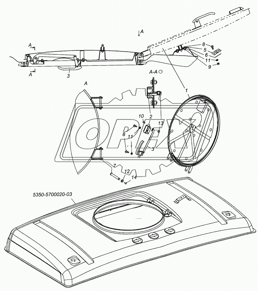 5350-5713008 Установка люка крыши