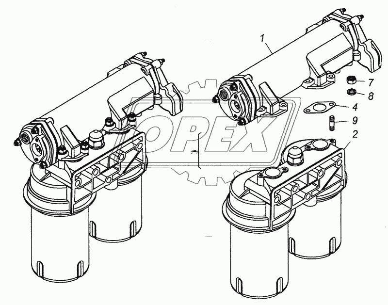 740.20-1012006 Фильтр масляный с теплообменником